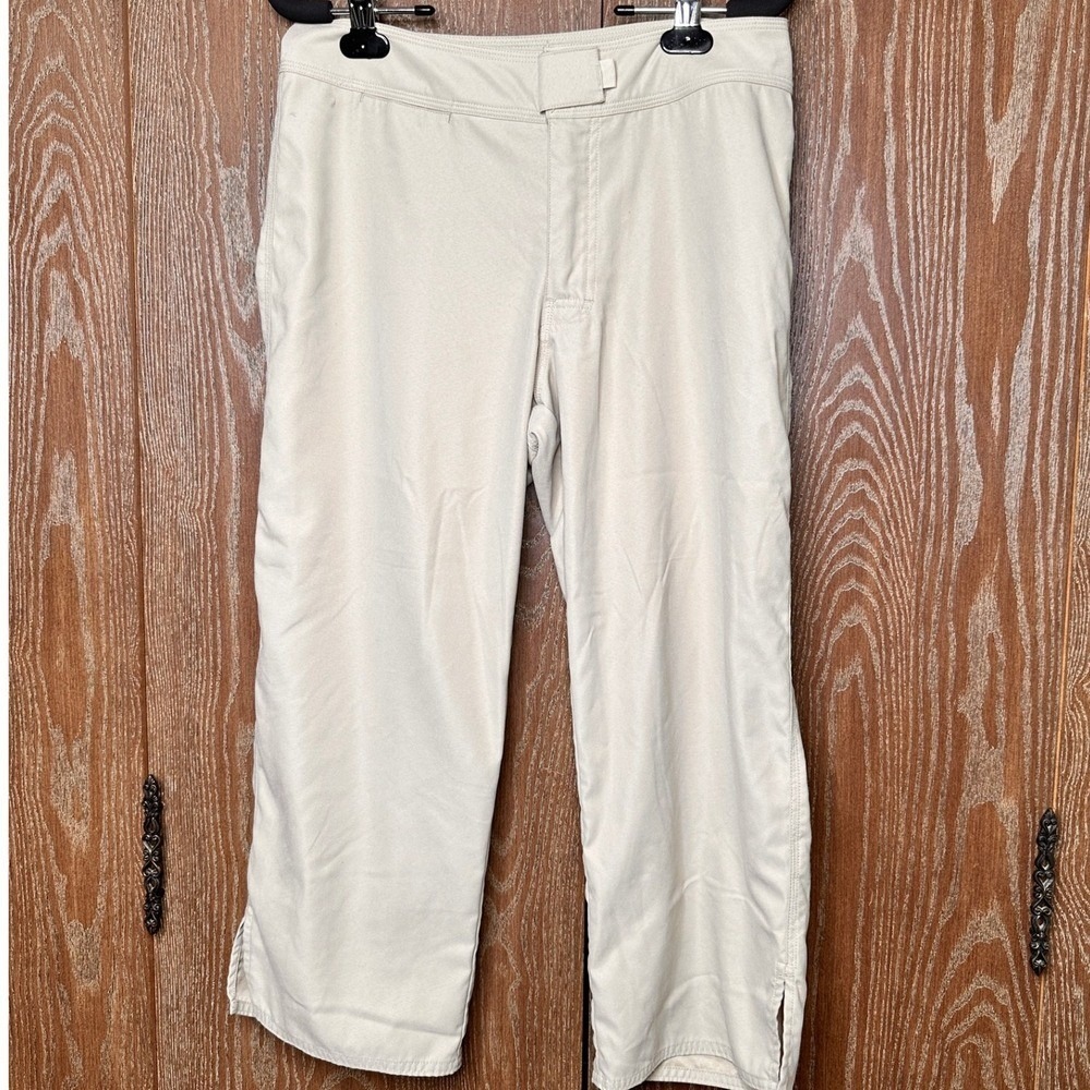 Patagonia Womens Pants Size 8 Beige Cropped Hiking Outdoor Casual Activewear
